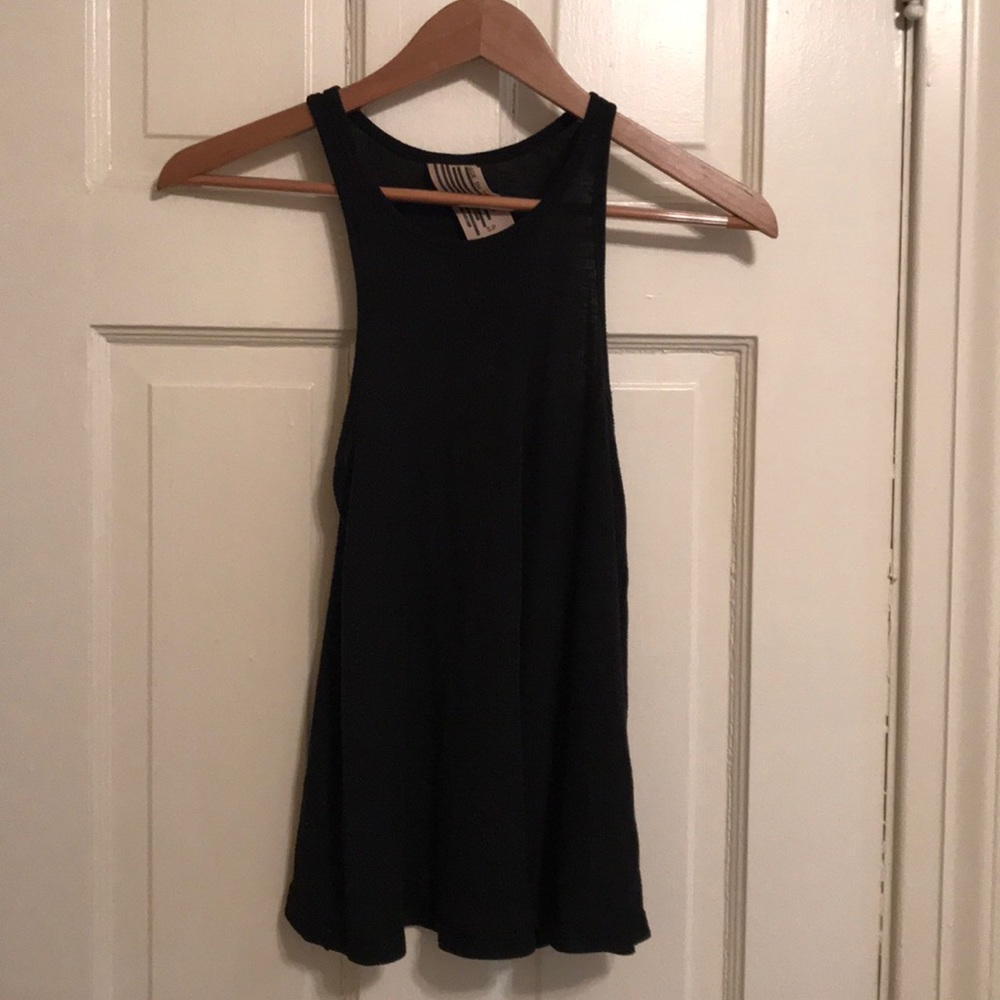 Free People Long Beach Tank Sz S, Black
